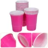 Rose Red 16oz Plastic 20pcs
