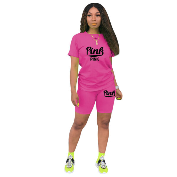 Pink Casual Workout Set