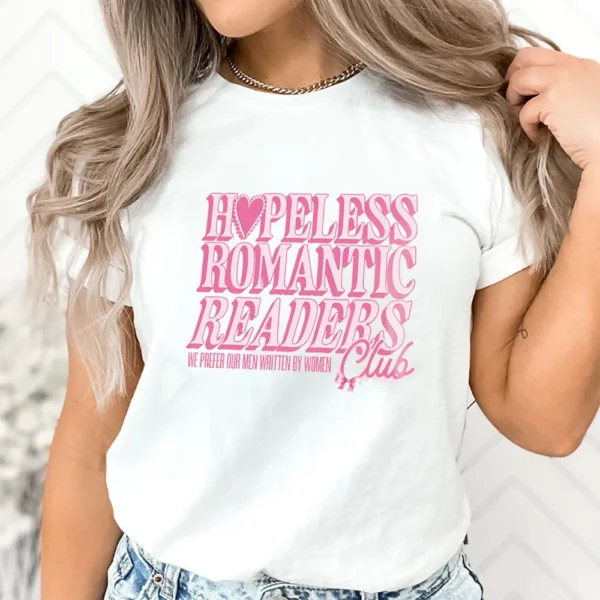 Pink Romance Book Tshirt - Image 5