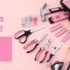 WORKPRO Pink Tool Kit, 263-Piece Home Repairing Tool Set with Wide Mouth Open Storage Bag, Household Tool Kit - Pink Ribbon - Image 4