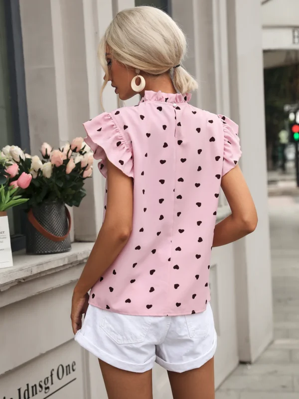 Fashion Chiffon Print Women's Shirt - Image 9