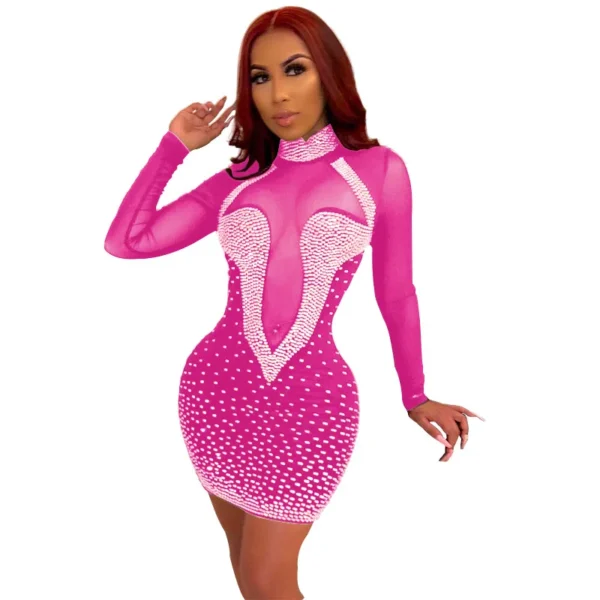 Glitter Diamond Mini Dress