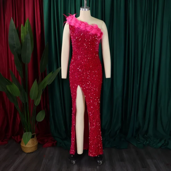 Elegant Evening Night Party Dress - Image 3